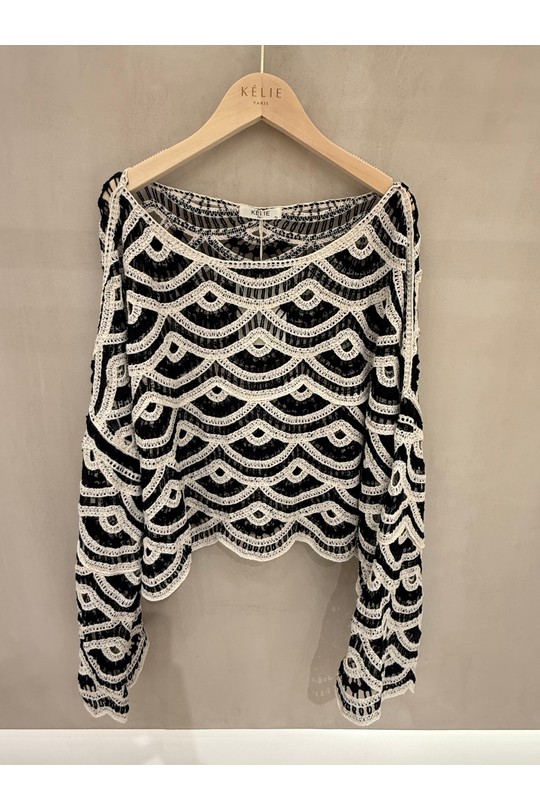 Maglioni Donna Jean blue Kélie K8-03 Efashion Paris