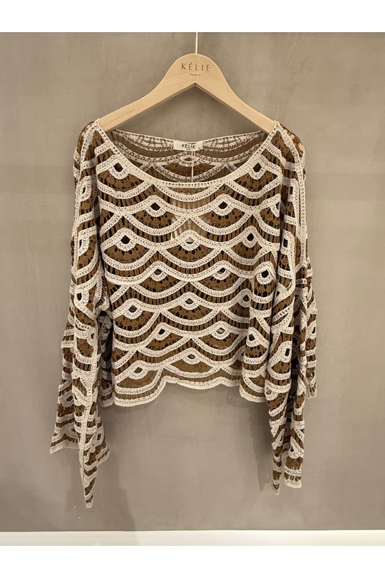 Maglioni Donna Jean blue Kélie K8-03 Efashion Paris