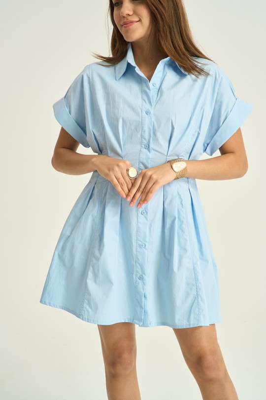 Short dresses Women Blue Kélie K9-11 Efashion Paris