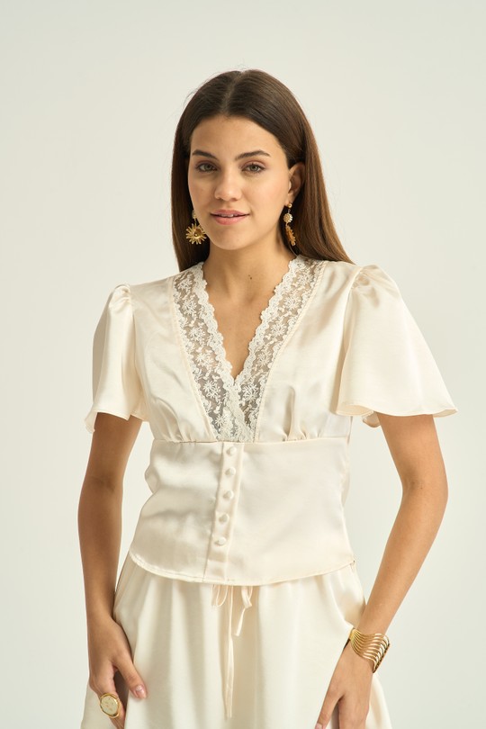 Tops Women Beige Kélie K9-16 Efashion Paris