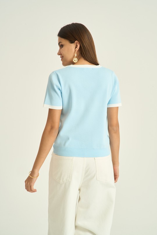 Tops Femme Bleu Kélie K5-11B Efashion Paris