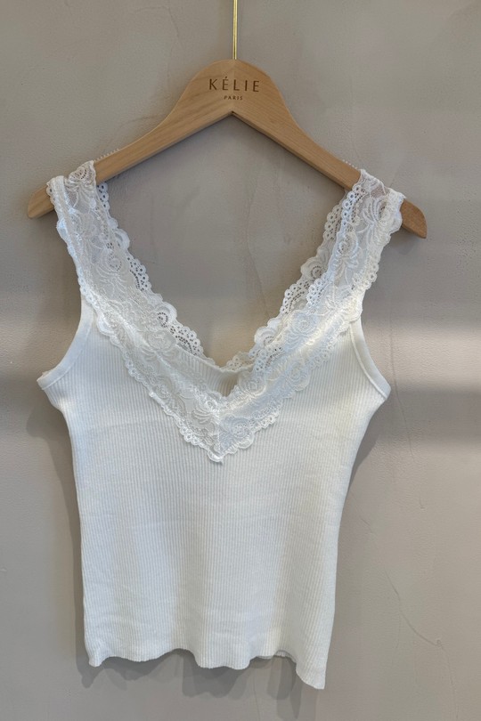 Débardeurs Femme Blanc Kélie K5-13B Efashion Paris