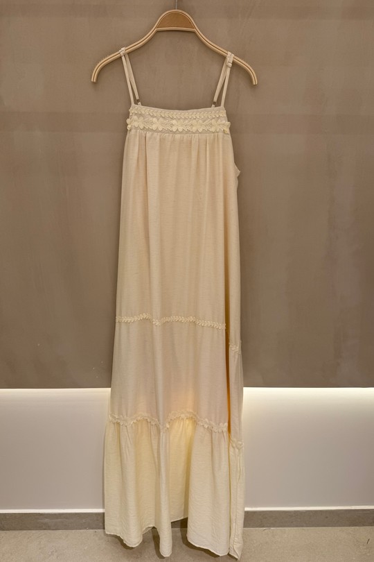 Robes longues Femme Blanc Kélie K6-02B Efashion Paris