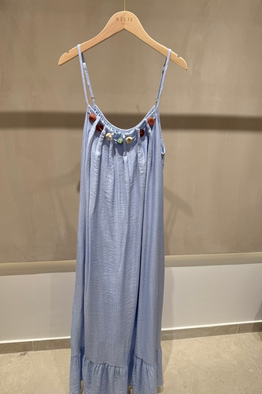 Robes longues Femme Taupe Kélie K6-08B Efashion Paris