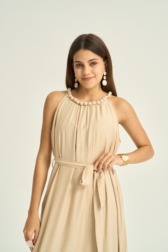 Robes longues Femme Taupe Kélie K6-09B Efashion Paris