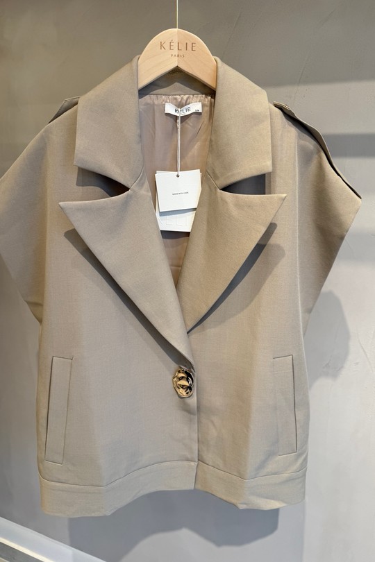 Gilets Femme Blanc Kélie KY003C Efashion Paris