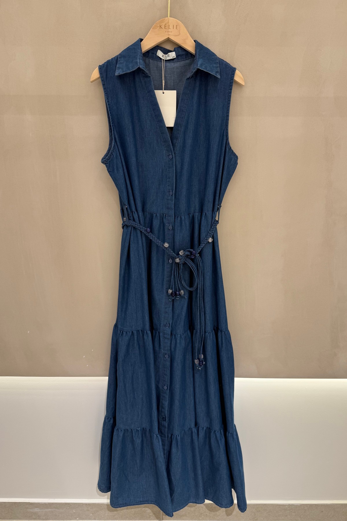 Robes longues Femme Bleu Kélie K7-02B #c Efashion Paris
