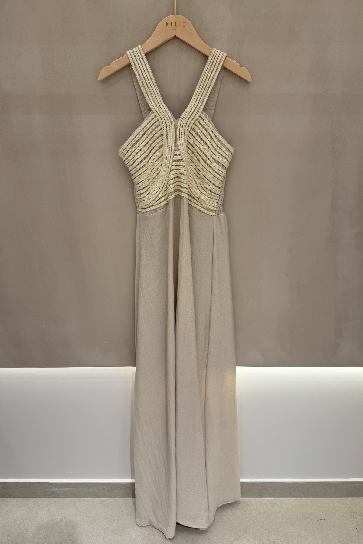 Robes longues Femme Taupe Kélie K7-06B #c Efashion Paris
