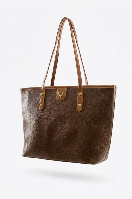 Cabas Maroquinerie Taupe CALEYNA 8129 Efashion Paris