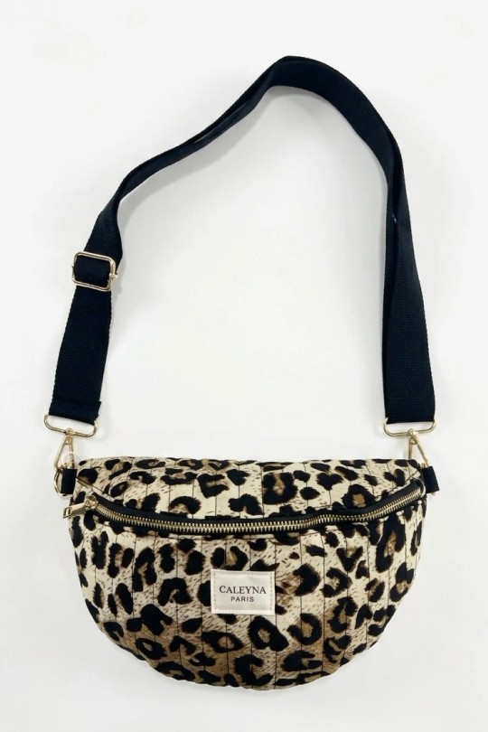 Sacs bananes Maroquinerie Marron clair CALEYNA 910-03 Efashion Paris