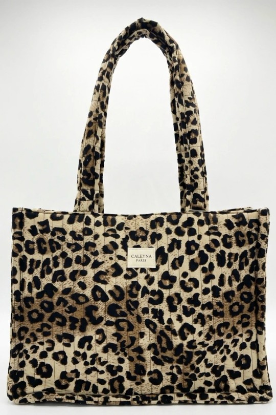 Cabas Maroquinerie Marron clair CALEYNA 910-06 Efashion Paris