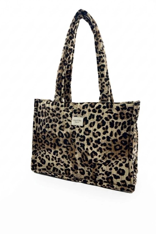 Cabas Maroquinerie Marron clair CALEYNA 910-06 Efashion Paris