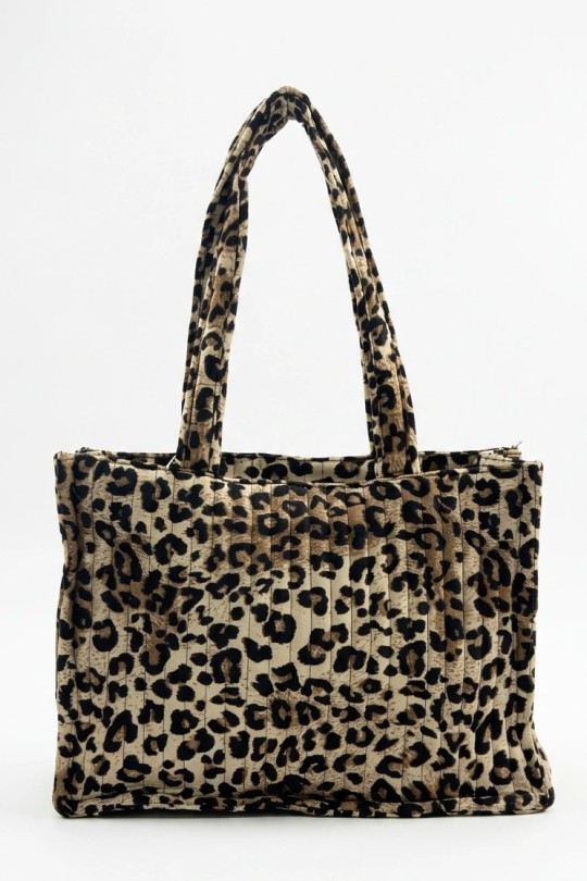 Cabas Maroquinerie Marron clair CALEYNA 910-06 Efashion Paris