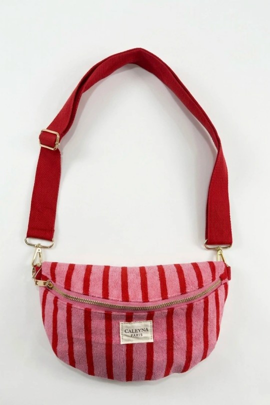 Sacs bananes Maroquinerie Rouge CALEYNA 910-08 Efashion Paris
