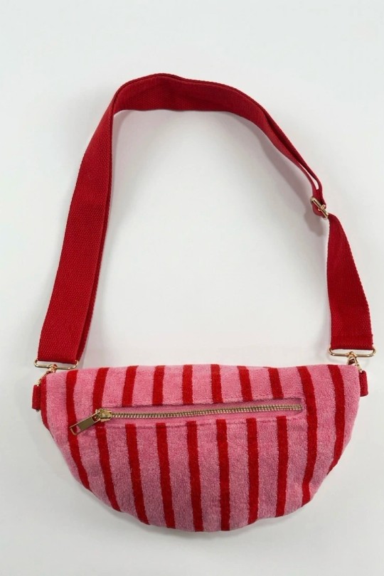 Sacs bananes Maroquinerie Rouge CALEYNA 910-08 Efashion Paris