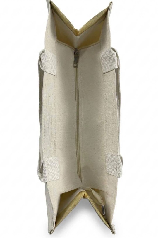 Cabas Maroquinerie Beige CALEYNA MT-4-E Efashion Paris