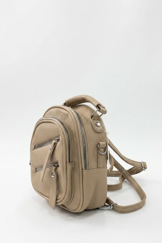 Sac à dos Maroquinerie Beige CALEYNA 612 Efashion Paris