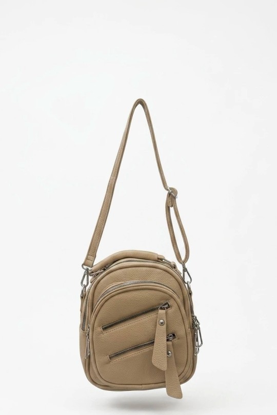 Sac à dos Maroquinerie Beige CALEYNA 612 Efashion Paris