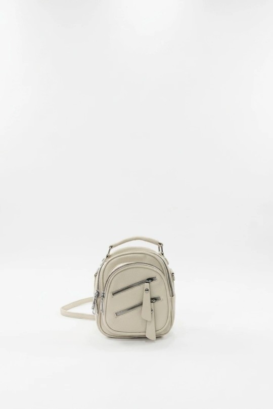 Sac à dos Maroquinerie Beige CALEYNA 612 Efashion Paris