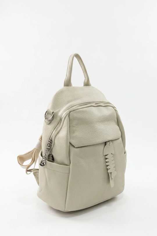 Sac à dos Maroquinerie Beige CALEYNA 927-2 Efashion Paris