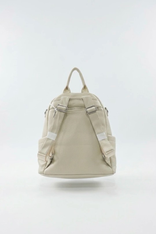 Sac à dos Maroquinerie Beige CALEYNA 927-2 Efashion Paris