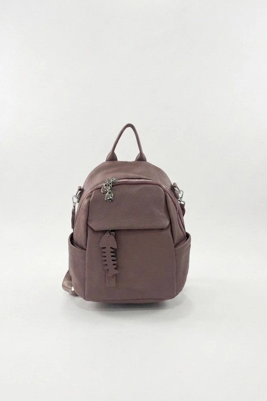 Sac à dos Maroquinerie Beige CALEYNA 927-2 Efashion Paris