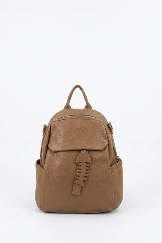 Sac à dos Maroquinerie Beige CALEYNA 927-2 Efashion Paris