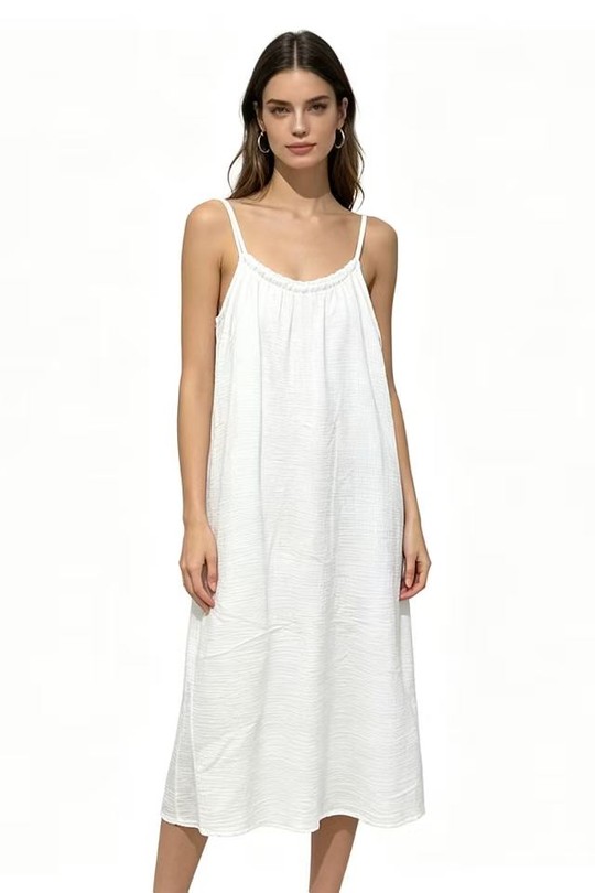 Robes longues Femme Beige QL 2080 Efashion Paris