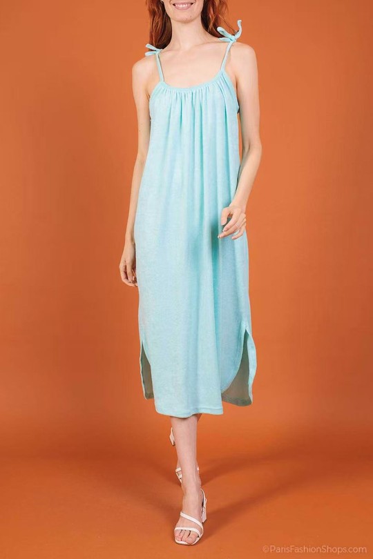 Robes longues Femme Vert d eau QL 5025 Efashion Paris