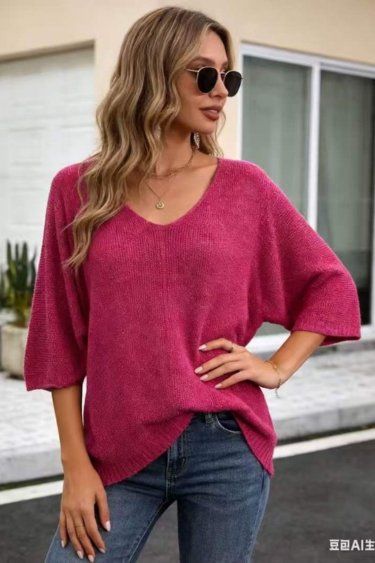 Pulls Femme Rouge QL 8100 Efashion Paris