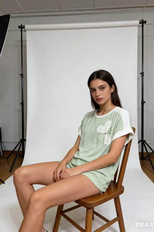 T-shirts Femme Beige QL 8001 Efashion Paris