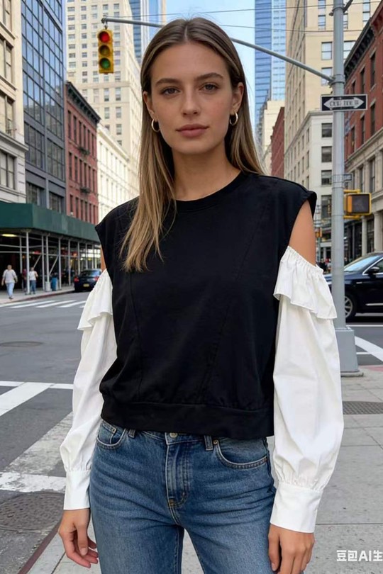Tops Femme Blanc QL 20059 Efashion Paris