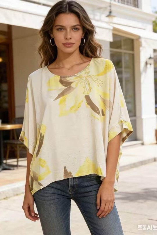 Tops Femme Kaki QL 26325-1 Efashion Paris