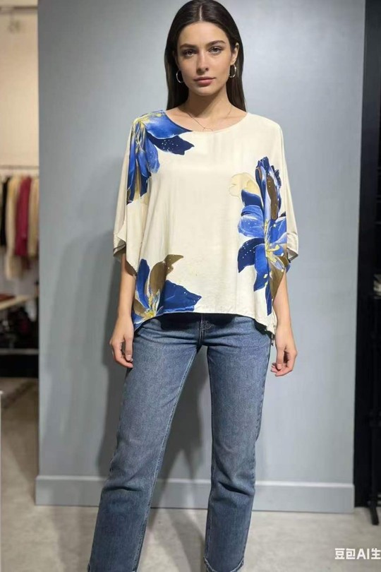 Tops Femme Kaki QL 26325-1 Efashion Paris
