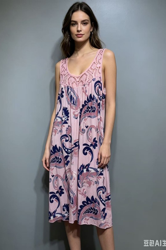 Robes mi-longues Femme Corail QL 388-16 Efashion Paris