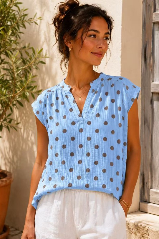 Blouses Femme Jaune QL 26124 Efashion Paris