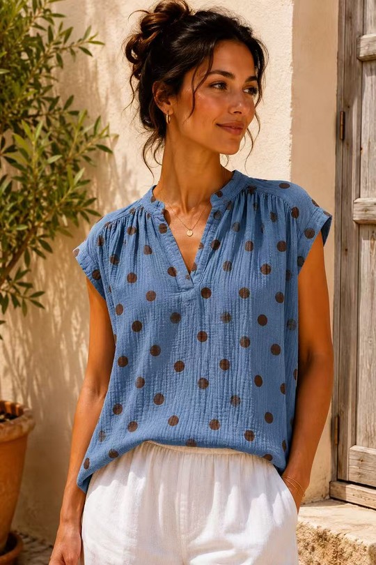 Blouses Femme Jaune QL 26124 Efashion Paris