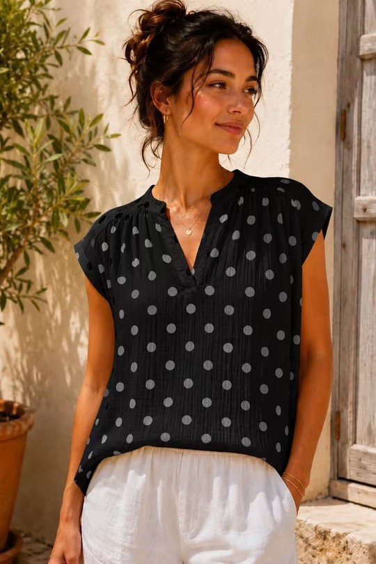 Blouses Femme Jaune QL 26124 Efashion Paris