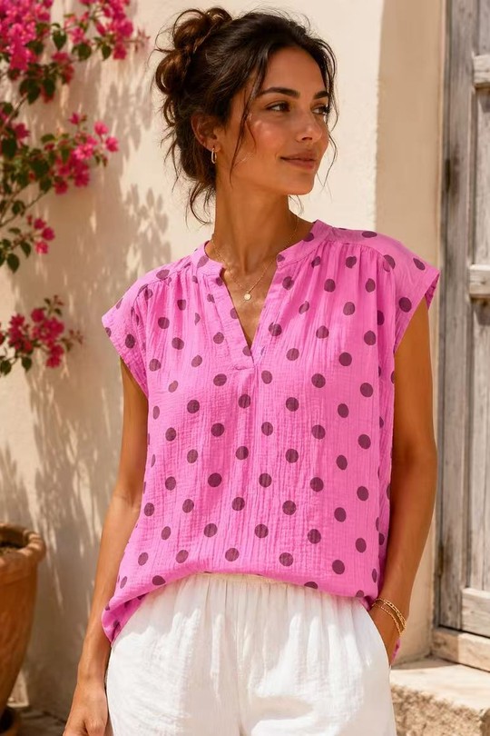 Blouses Femme Jaune QL 26124 Efashion Paris