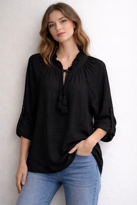 Blouses Femme Beige QL 26123 Efashion Paris