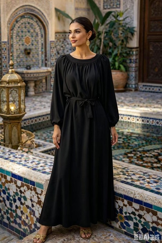 Robes longues Femme Kaki QL R31286 Efashion Paris
