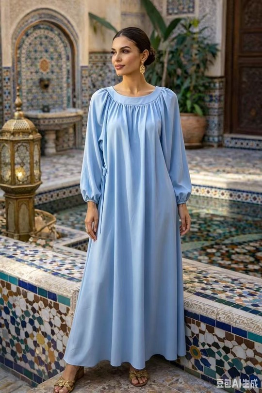 Robes longues Femme Kaki QL R31286 Efashion Paris