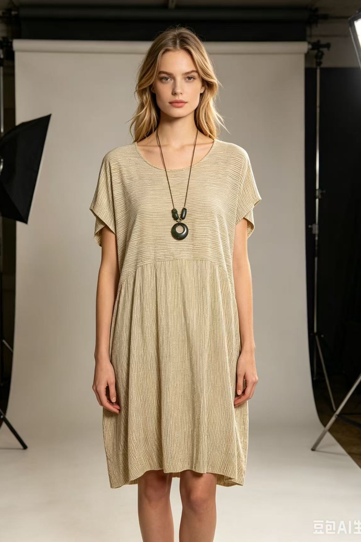 Robes mi-longues Femme Camel QL 9820 #c Efashion Paris