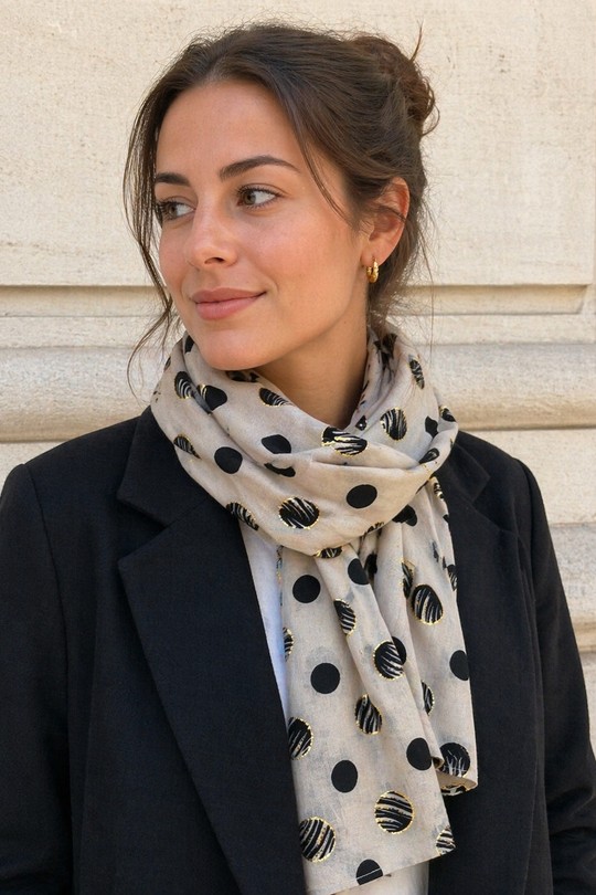 Foulards Accessoires Blanc Jacky Diffusion 01 Efashion Paris