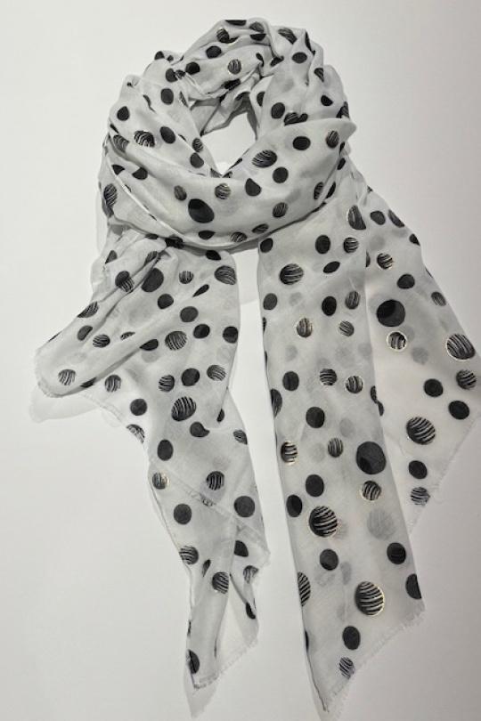 Foulards Accessoires Blanc Jacky Diffusion 01 Efashion Paris