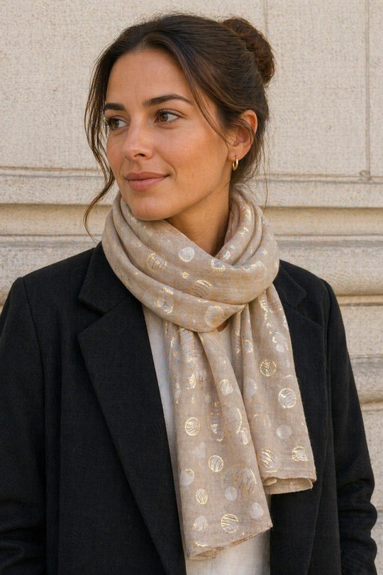 Foulards Accessoires Blanc Jacky Diffusion 01 Efashion Paris