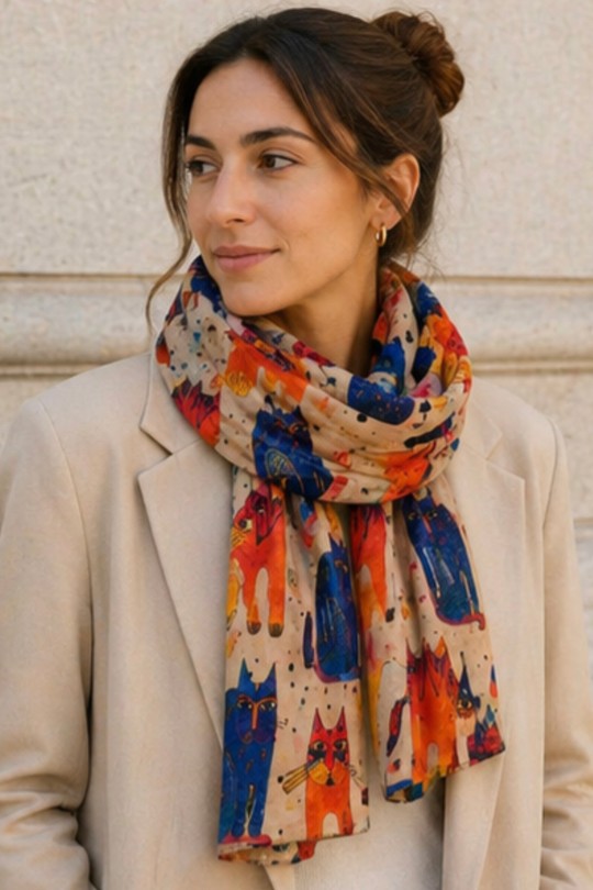 Foulards Accessories Beige Jacky Diffusion 03 Efashion Paris