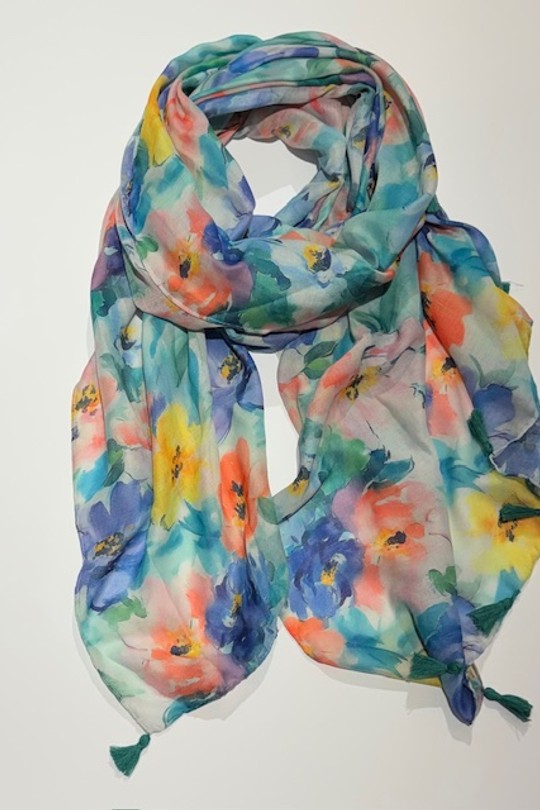 Foulards Accessoires Tuquoise Jacky Diffusion 05 Efashion Paris