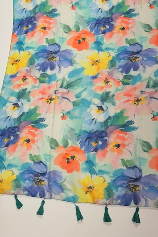 Foulards Accessoires Tuquoise Jacky Diffusion 05 Efashion Paris