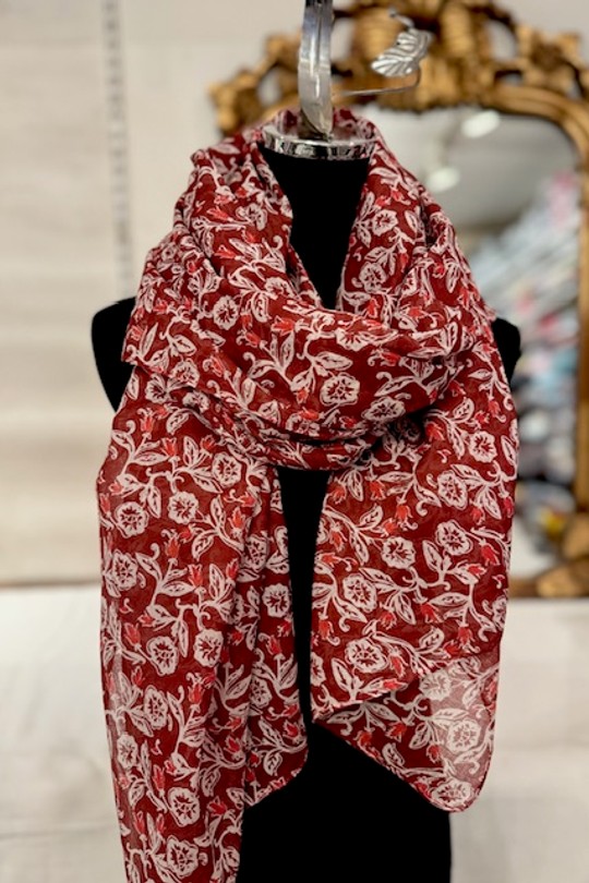Foulards Accessoires Rouge Jacky Diffusion 28 Efashion Paris